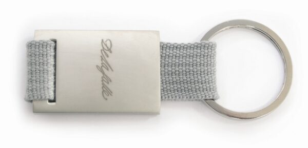 Llavero correa gris