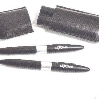 Estuche cuero boligrafo y pluma 11803