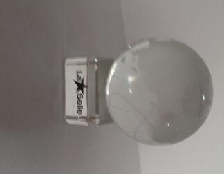 Trofeo Bola del mundo cristal