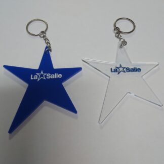 Llavero metacrilato estrella